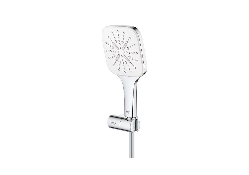 Rainshower smartactive 130 cube ensemble de douche 3 jets avec support mural Blanc - 26588LS0 - Grohe