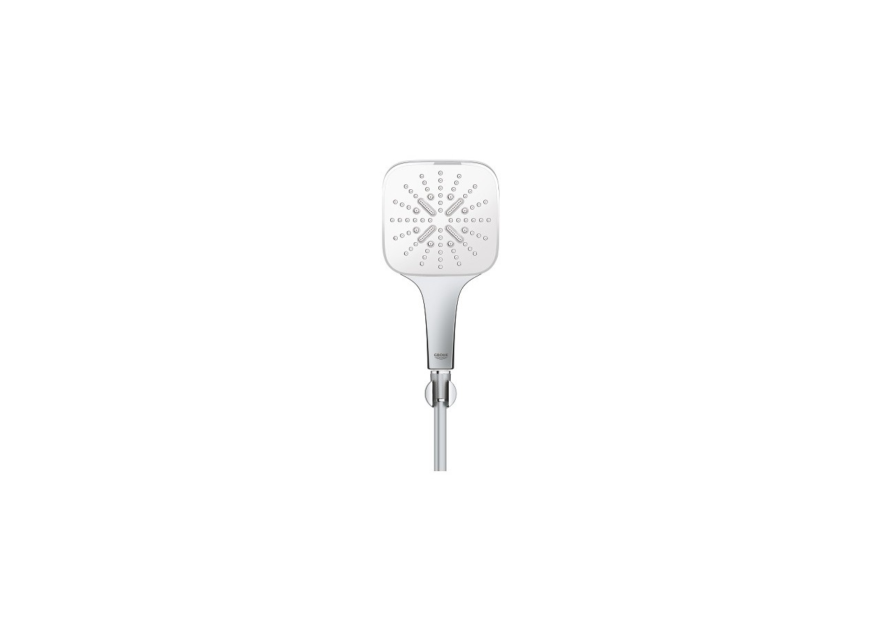 Rainshower smartactive 130 cube ensemble de douche 3 jets avec support mural Blanc - 26589LS0 - Grohe
