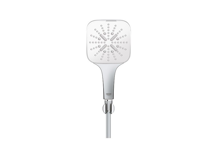 Rainshower smartactive 130 cube ensemble de douche 3 jets avec support mural Blanc - 26589LS0 - Grohe