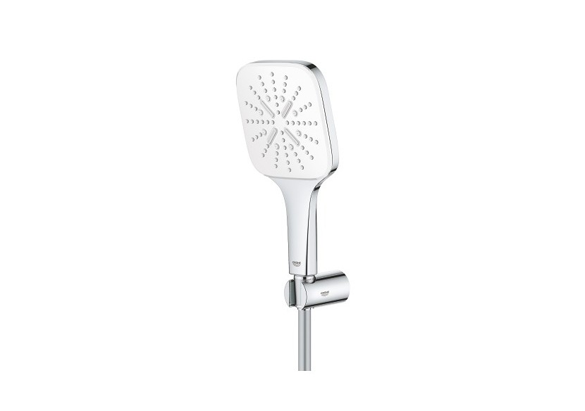 Rainshower smartactive 130 cube ensemble de douche 3 jets avec support mural Blanc - 26589LS0 - Grohe