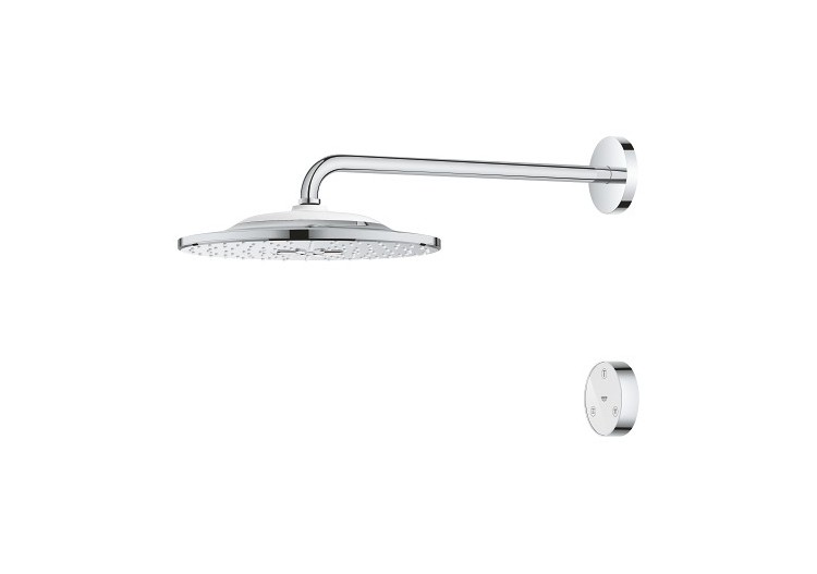 Rainshower smartconnect 310 ensemble de douche de tête avec bras 422 mm, 2 jets Chromé - 26640000 - Grohe