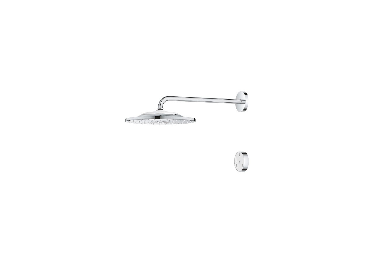 Rainshower smartconnect 310 ensemble de douche de tête avec bras 422 mm, 2 jets Chromé - 26640000 - Grohe