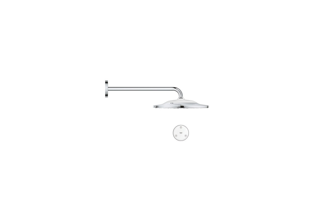 Rainshower smartconnect 310 ensemble de douche de tête avec bras 422 mm, 2 jets Chromé - 26640000 - Grohe