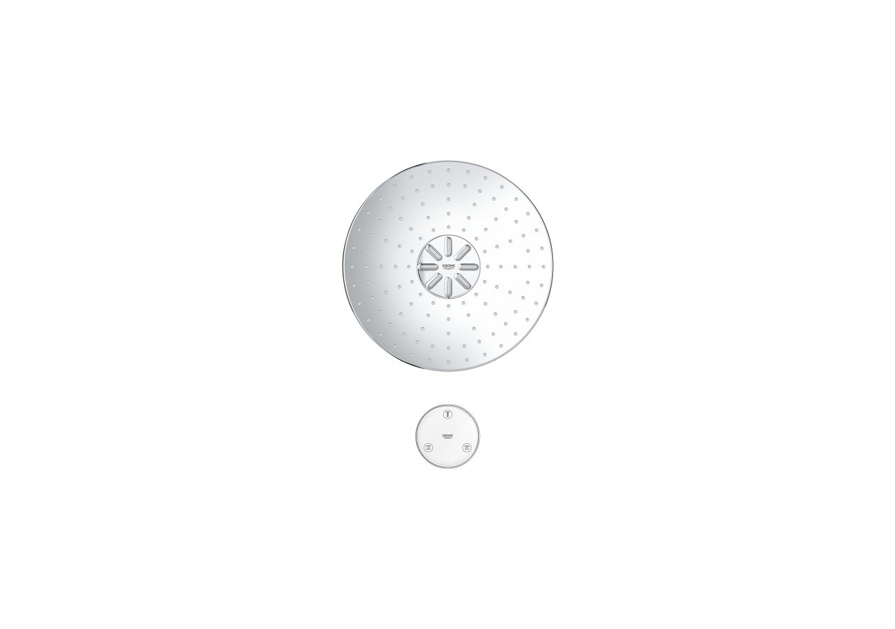 Rainshower smartconnect 310 douche de tête 2 jets avec télécommande Chromé - 26641000 - Grohe