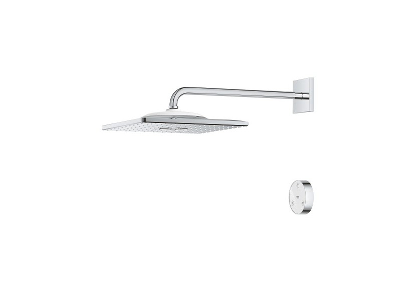 Rainshower smartconnect 310 cube ensemble de douche de tête avec bras 422 mm, 2 jets Chromé - 26642000 - Grohe