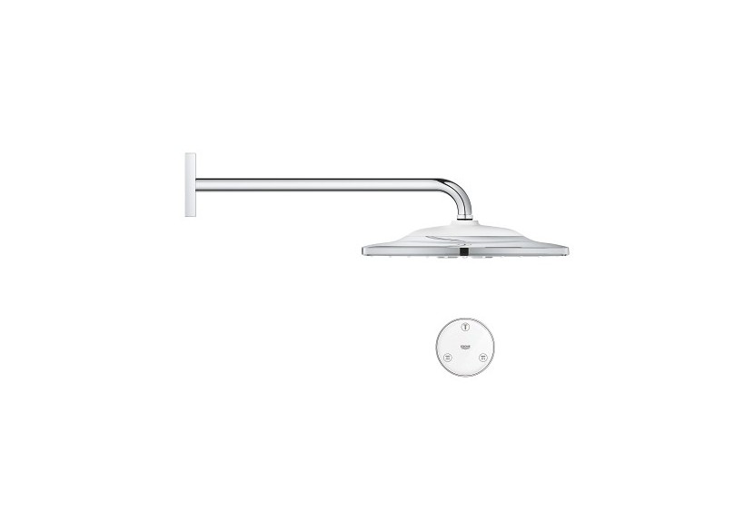 Rainshower smartconnect 310 cube ensemble de douche de tête avec bras 422 mm, 2 jets Chromé - 26642000 - Grohe