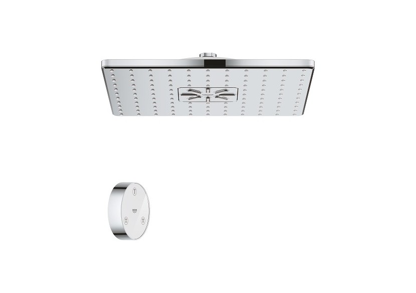 Rainshower smartconnect 310 cube douche de tête 2 jets avec télécommande Chromé - 26643000 - Grohe