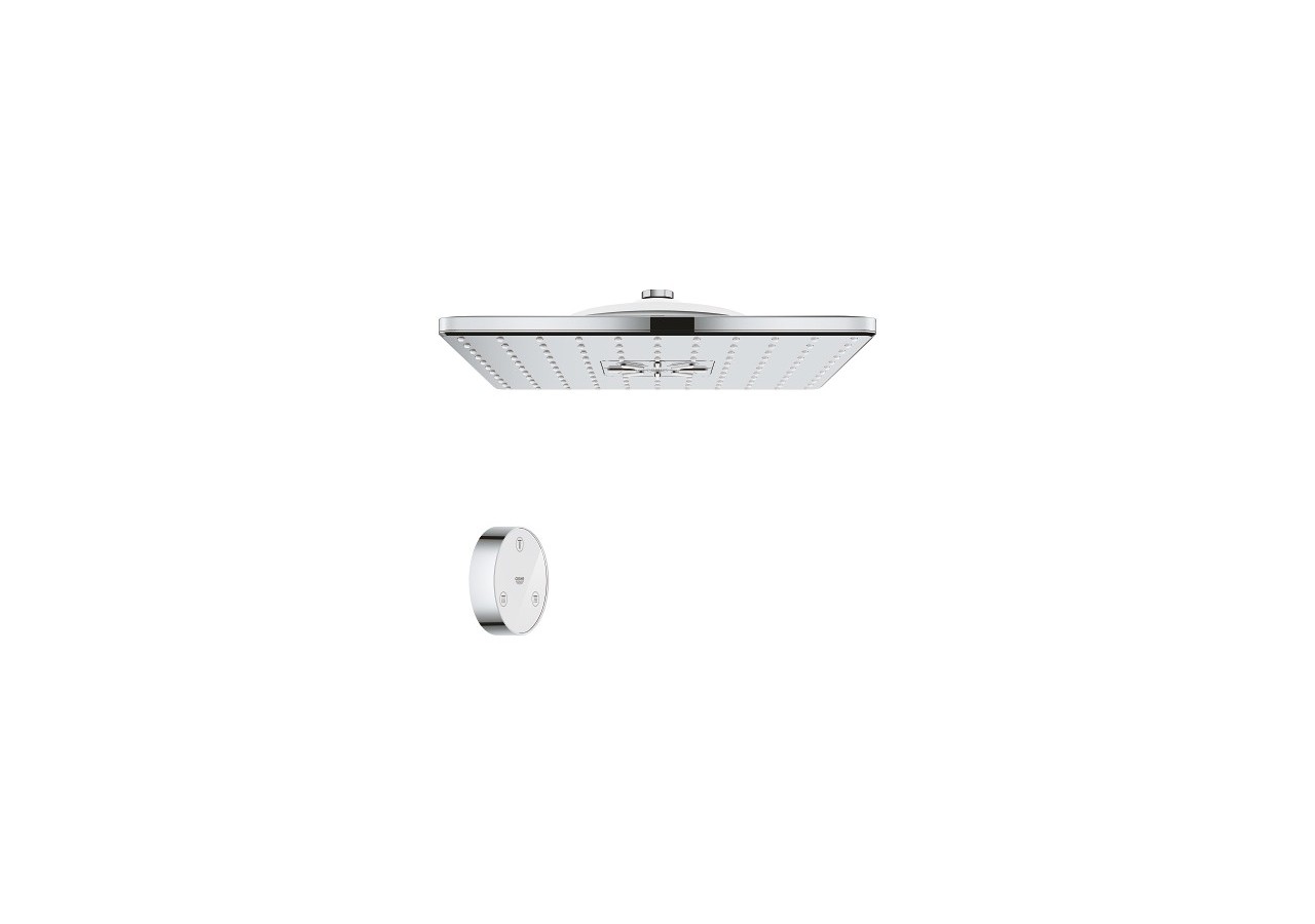 Rainshower smartconnect 310 cube douche de tête 2 jets avec télécommande Chromé - 26643000 - Grohe