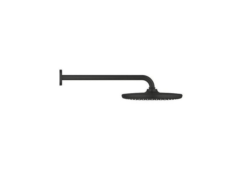 Tempesta 250 ensemble douche de tête et bras 380 mm, 1 jet Noir mat - 266682430 - Grohe