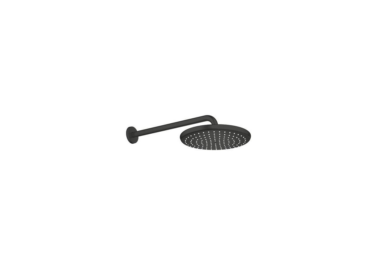 Tempesta 250 ensemble douche de tête et bras 380 mm, 1 jet Noir mat - 266682430 - Grohe