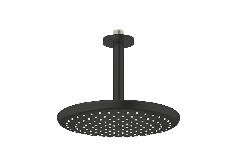 Tempesta 250 ensemble douche de tête et bras plafonnier 142 mm, 1 jet Noir mat - 266692430 - Grohe