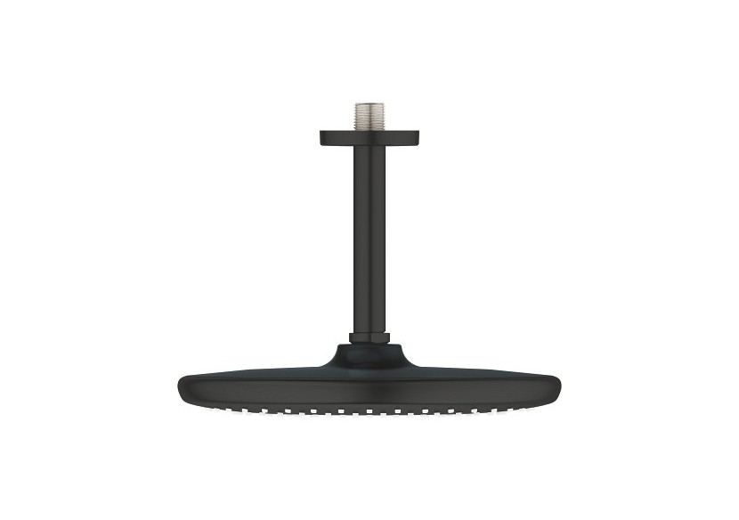 Tempesta 250 ensemble douche de tête et bras plafonnier 142 mm, 1 jet Noir mat - 266692430 - Grohe