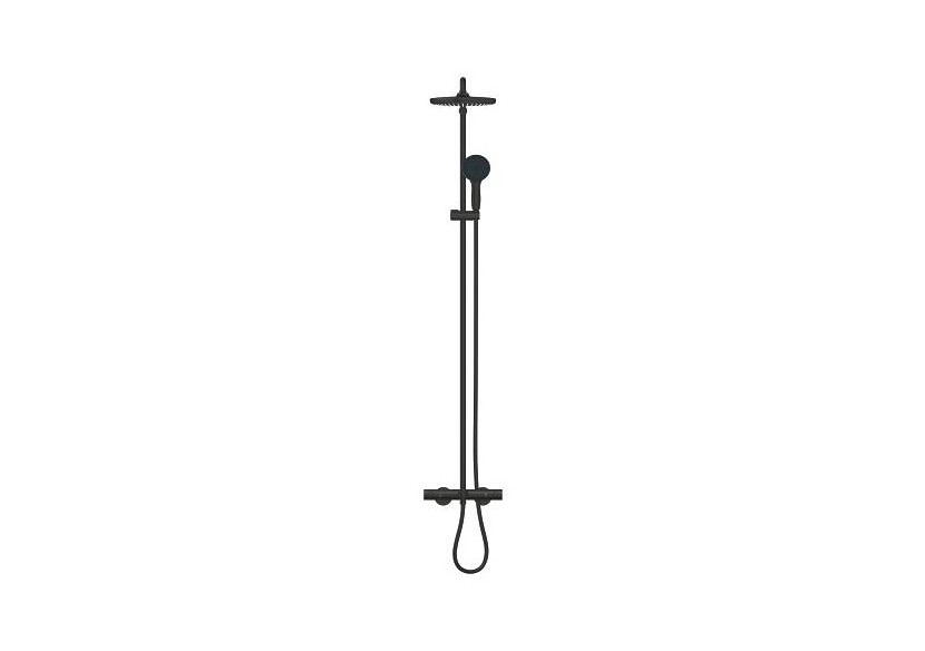 Tempesta system 250 colonne avec thermostatique bain/douche Noir mat - 266722431 - Grohe