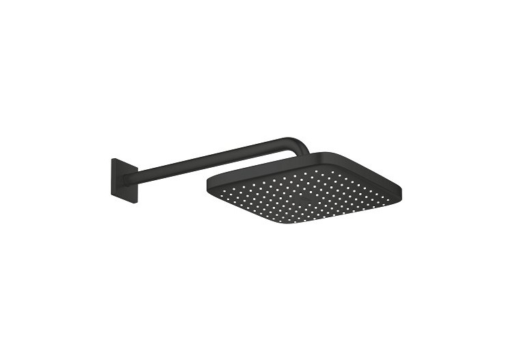 Tempesta 250 cube ensemble douche de tête et bras 380 mm, 1 jet Noir mat - 266872430 - Grohe 2