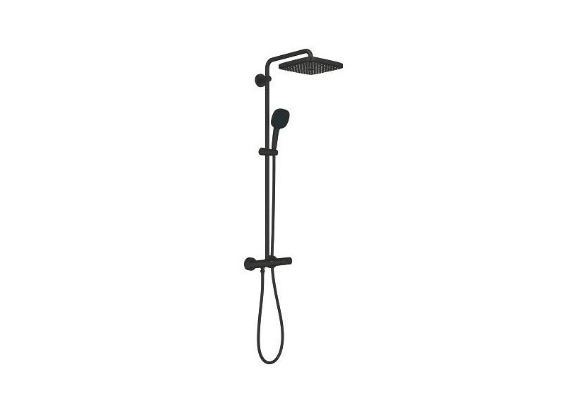Tempesta system 250 cube colonne de douche avec mitigeur thermostatique Noir mat - 266902431 - Grohe