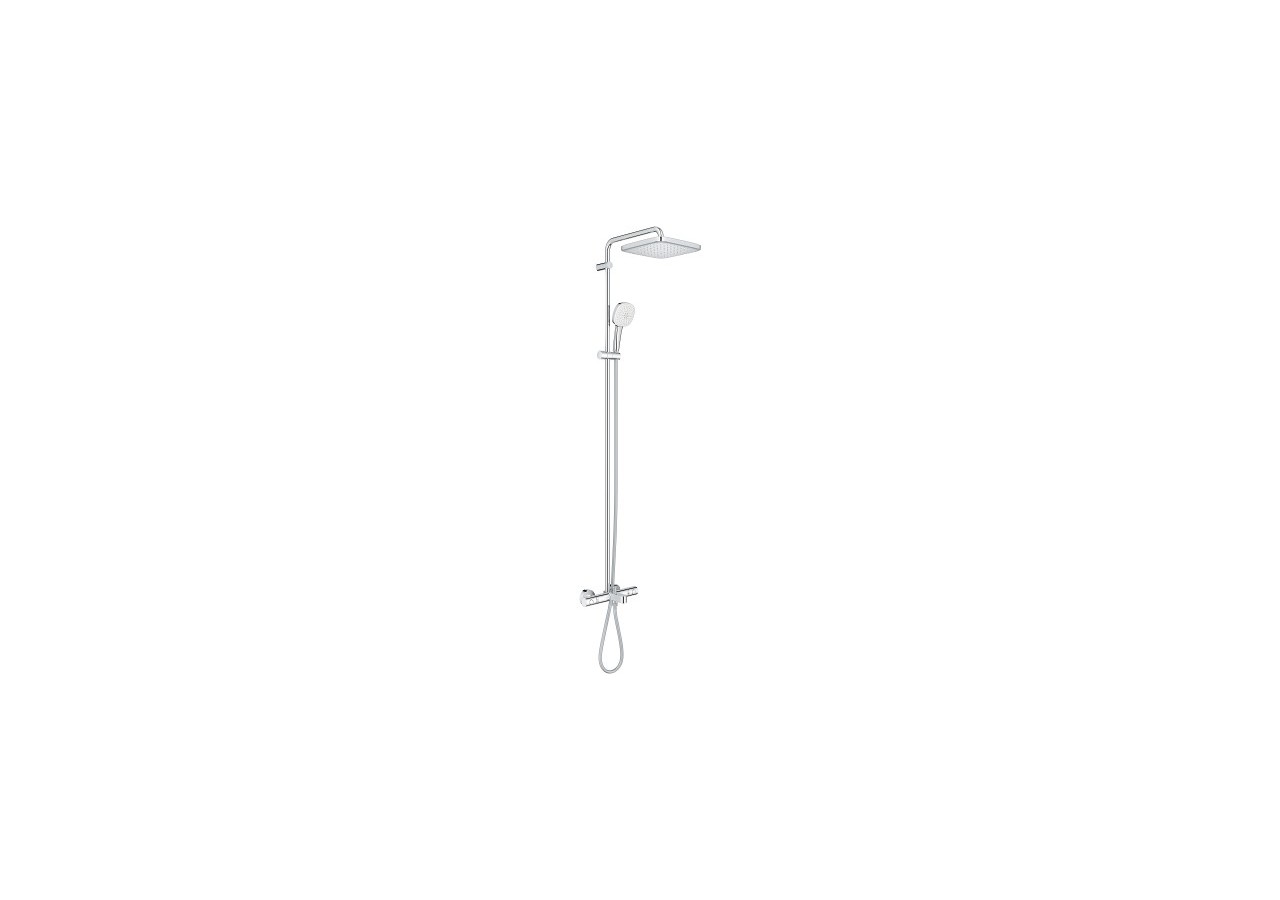 Tempesta system 250 cube colonne avec thermostatique bain/douche Chromé - 26691001 - Grohe