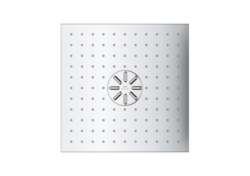 Rainshower aqua duo plafonnier 2 jets - corps encastré inclus Chromé - 26733000 - Grohe