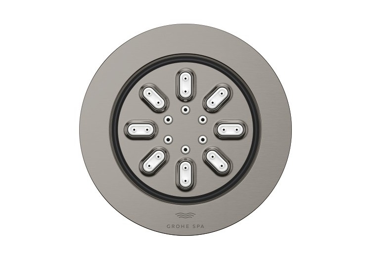 Rainshower aqua douchettes latérales 2 jets Hard Graphite brossé - 26801AL0 - Grohe