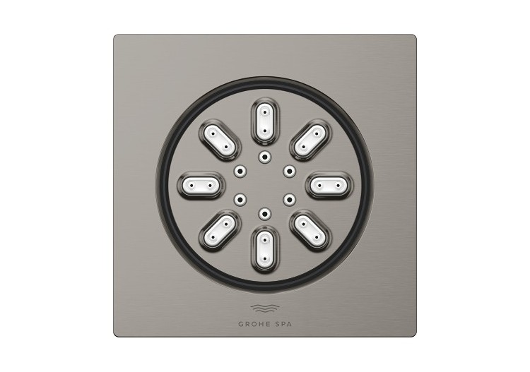 Rainshower aqua douchettes latérales 2 jets Hard Graphite brossé - 26802AL0 - Grohe