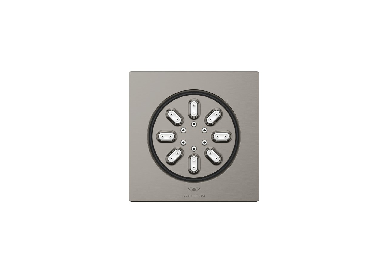 Rainshower aqua douchettes latérales 2 jets Hard Graphite brossé - 26802AL0 - Grohe
