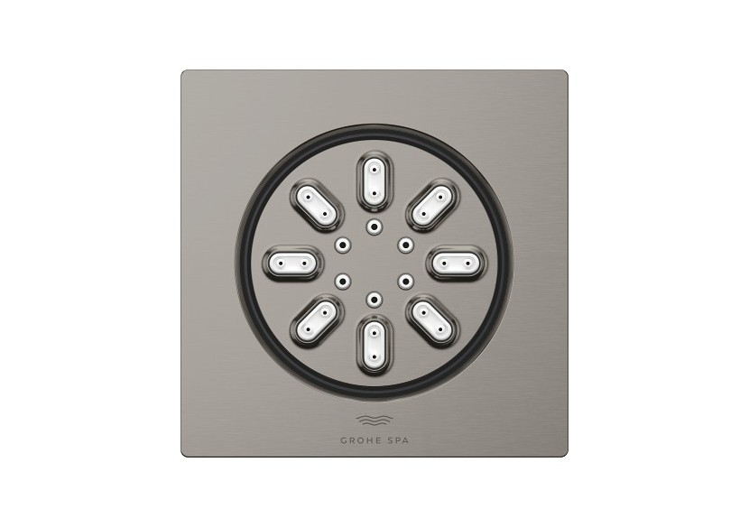 Rainshower aqua douchettes latérales 2 jets Hard Graphite brossé - 26802AL0 - Grohe