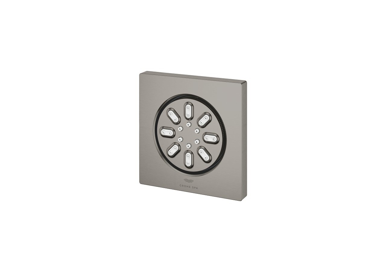 Rainshower aqua douchettes latérales 2 jets Hard Graphite brossé - 26802AL0 - Grohe