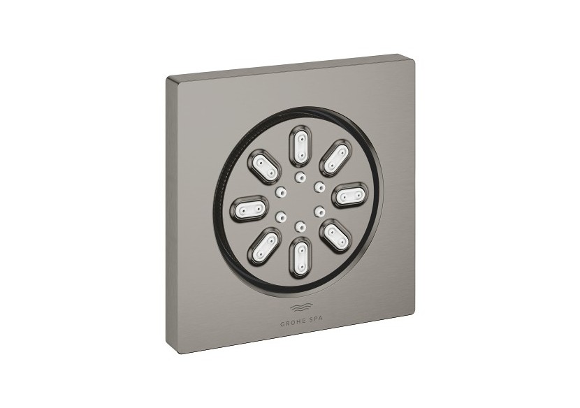Rainshower aqua douchettes latérales 2 jets Hard Graphite brossé - 26802AL0 - Grohe