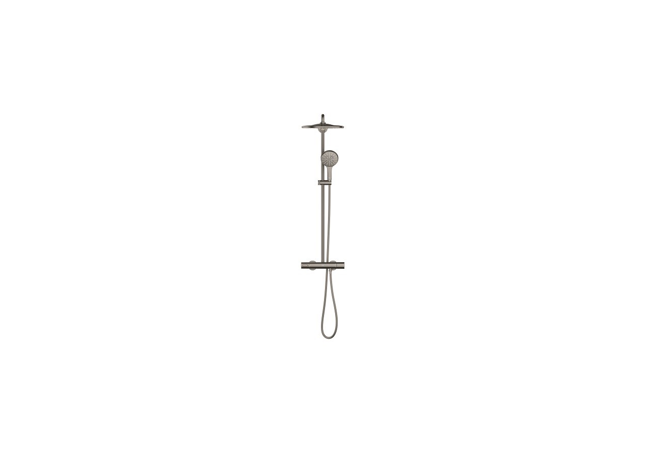 Rainshower smartactive 310 colonne de douche avec mitigeur thermostatique Hard Graphite brossé - 26836AL0 - Grohe