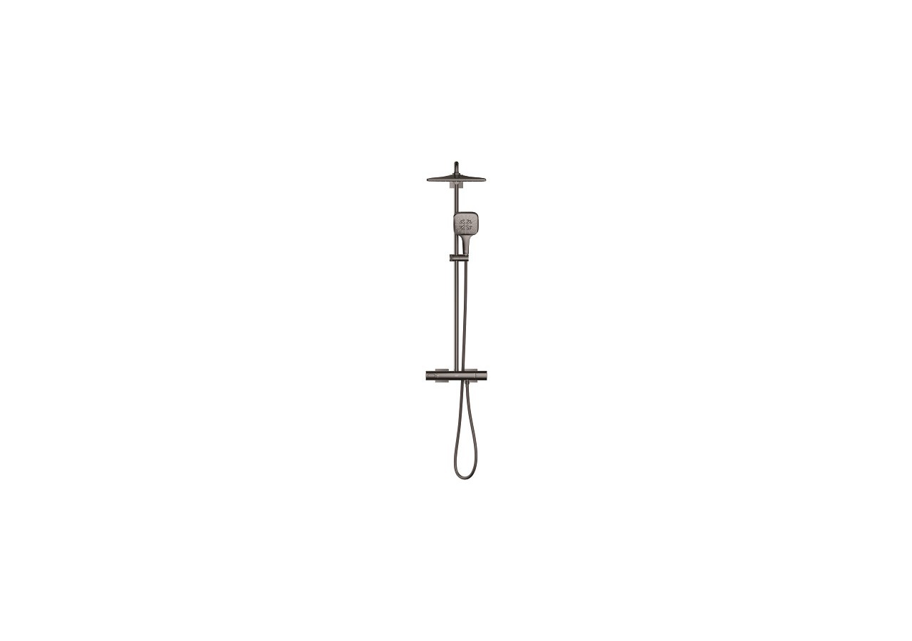 Rainshower smartactive 310 cube colonne de douche avec mitigeur thermostatique Hard Graphite - 26837A00 - Grohe