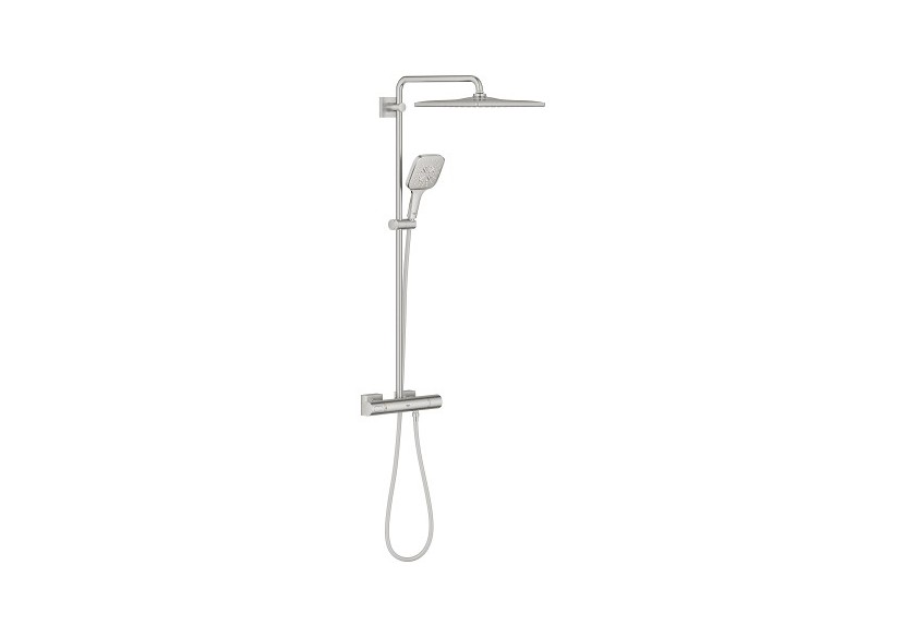 Rainshower smartactive 310 cube colonne de douche avec mitigeur thermostatique Supersteel - 26837DC0 - Grohe