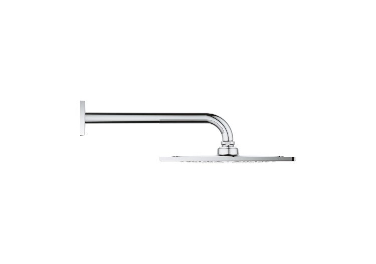 Rainshower aqua 10″ ensemble douche de tête et bras 286 mm, 1 jet Chromé - 26860000 - Grohe