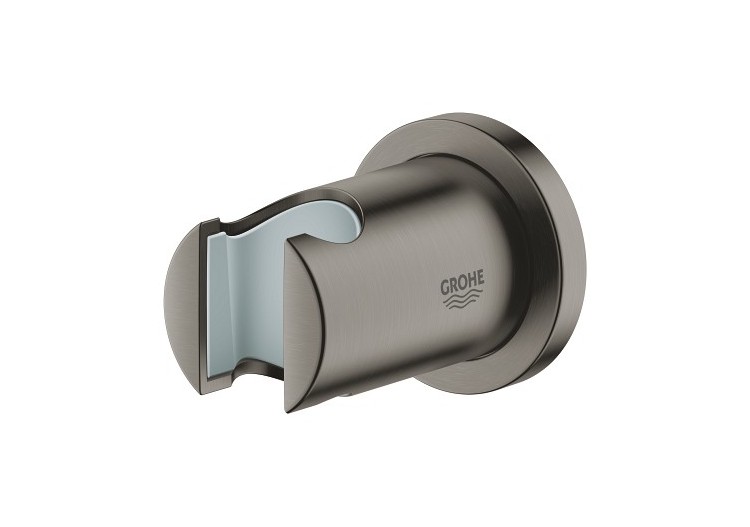 Rainshower support mural pour douchette Hard Graphite brossé - 27074AL0 - Grohe