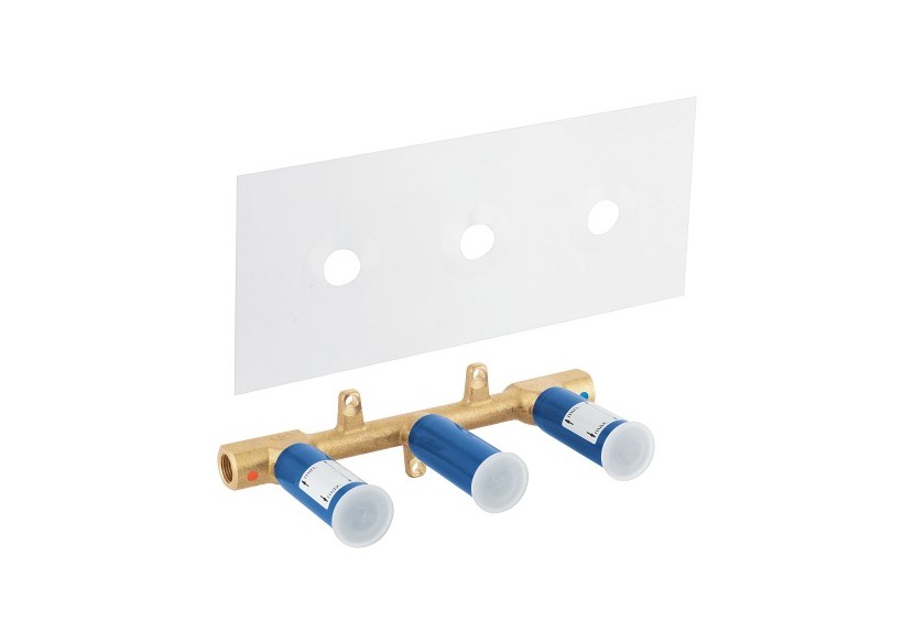 Corps encastré 1/2″ pour mélangeur 3 trous mural - 29025002 - Grohe