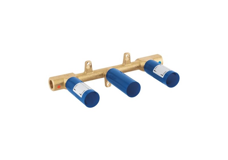 Corps encastré 1/2″ pour mélangeur 3 trous mural - 29025002 - Grohe 2