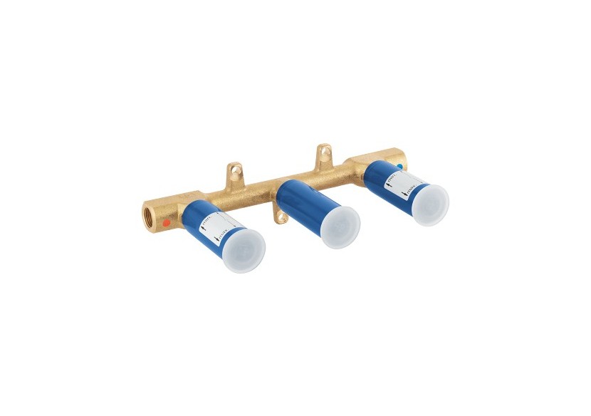 Corps encastré 1/2″ pour mélangeur 3 trous mural - 29025002 - Grohe