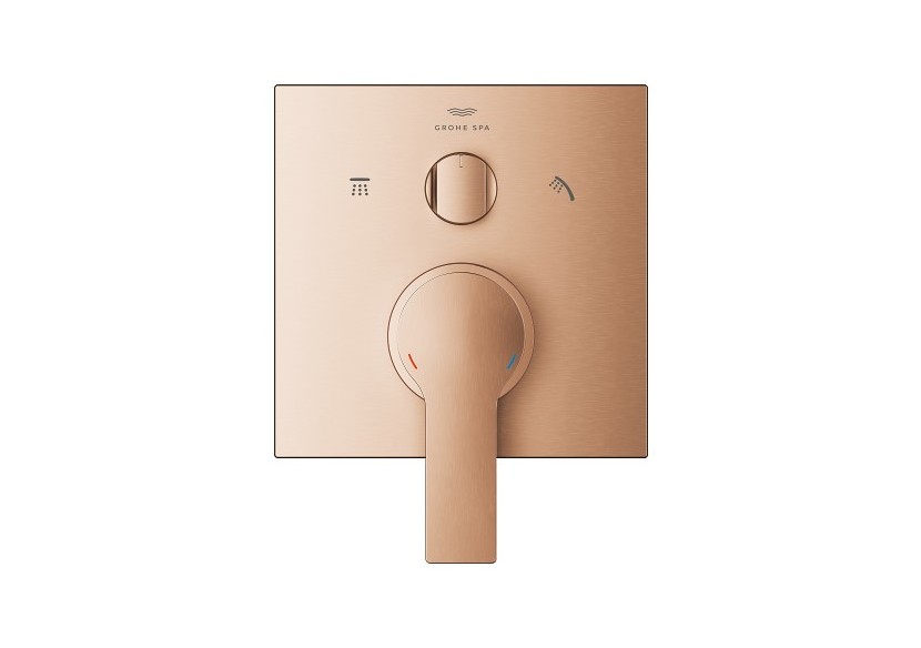 Allure mitigeur monocommande 3 sorties avec inverseur Warm Sunset brossé - 29176DL1 - Grohe