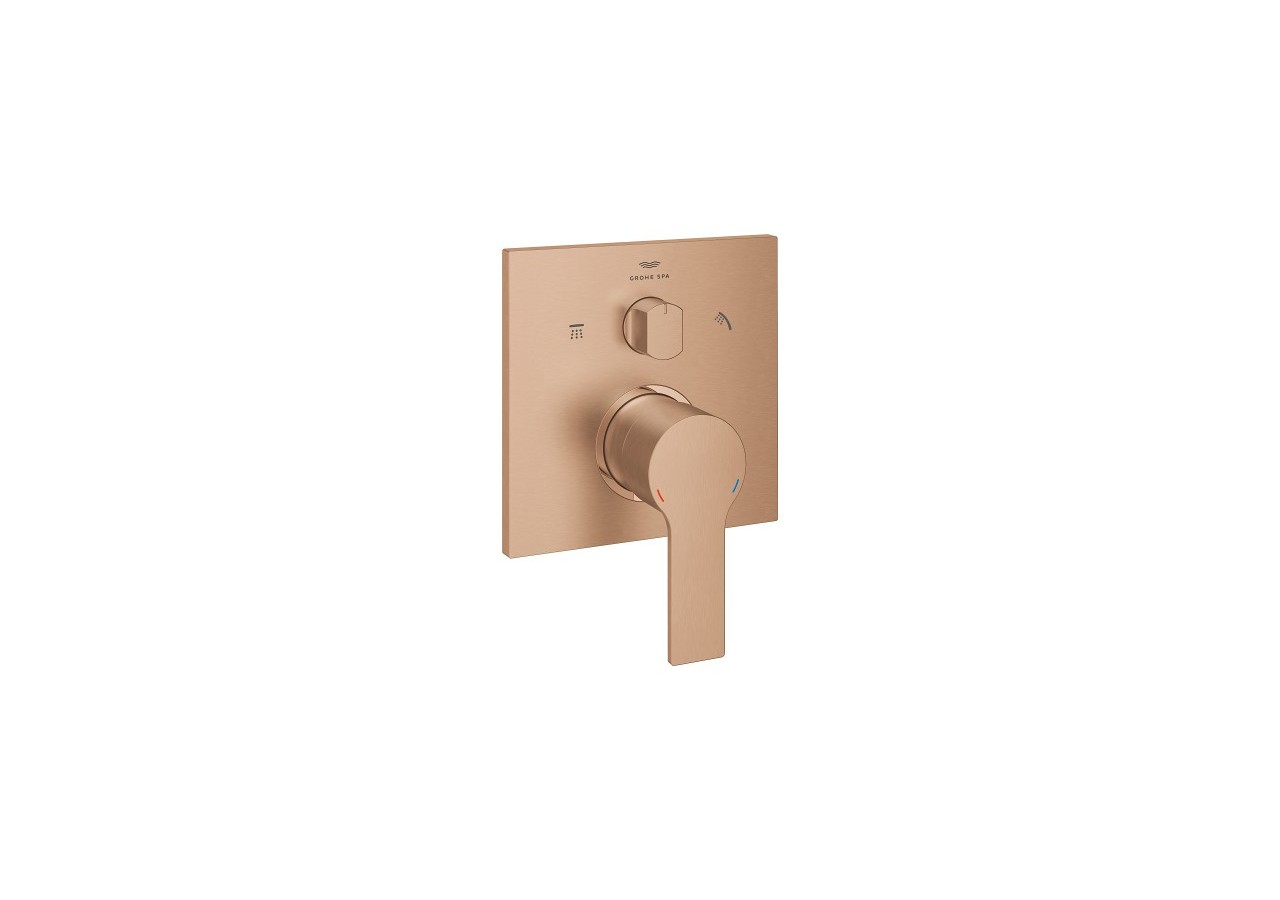 Allure mitigeur monocommande 3 sorties avec inverseur Warm Sunset brossé - 29176DL1 - Grohe