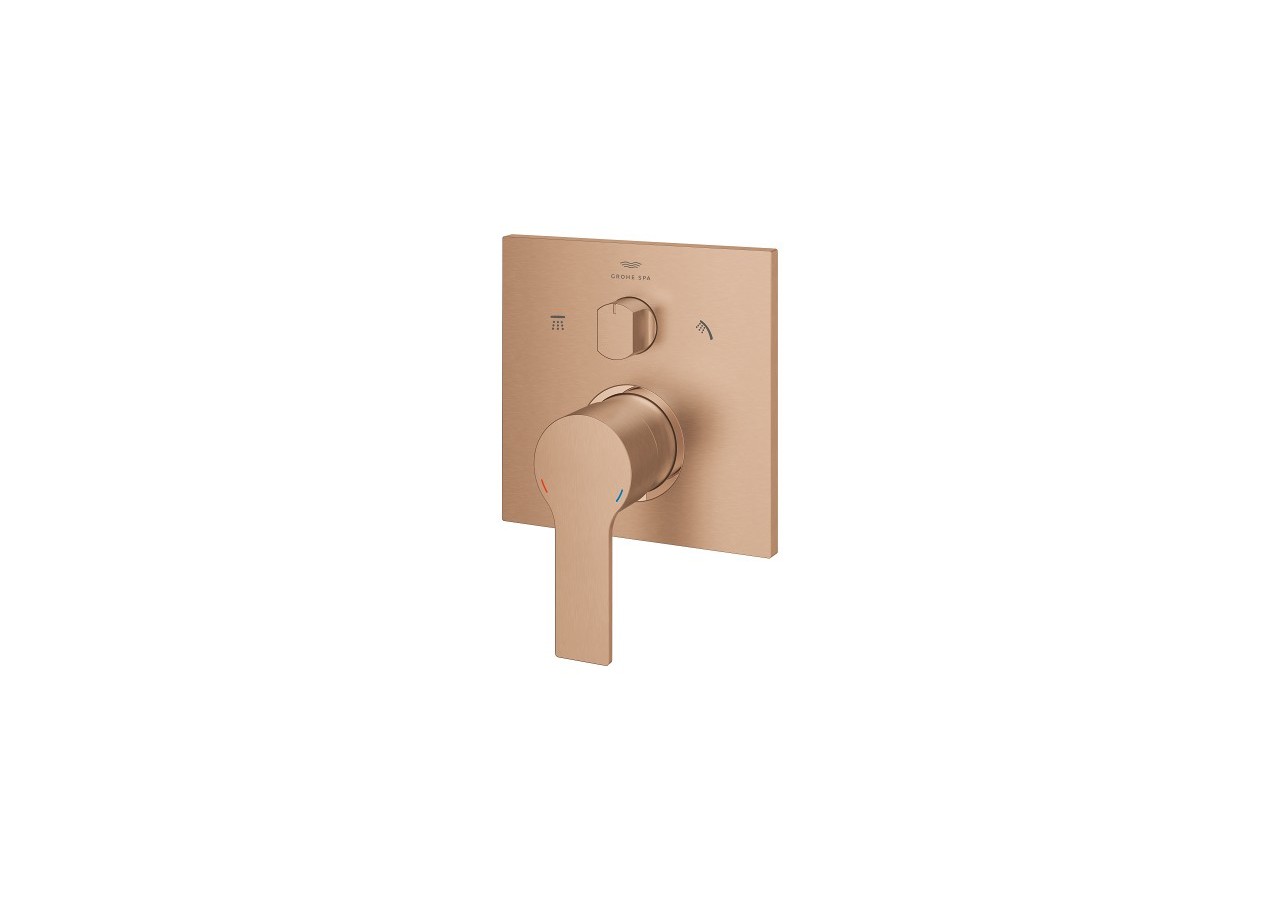 Allure mitigeur monocommande 3 sorties avec inverseur Warm Sunset brossé - 29176DL1 - Grohe