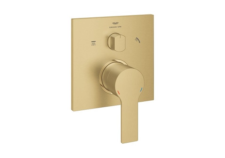Allure mitigeur monocommande 3 sorties avec inverseur Cool Sunrise brossé - 29176GN1 - Grohe 2
