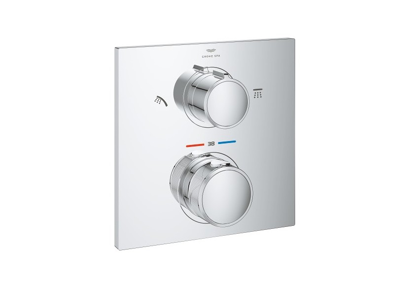 Allure mitigeur thermostatique 2 sorties avec inverseur douche de tête / douchette Chromé - 29181002 - Grohe