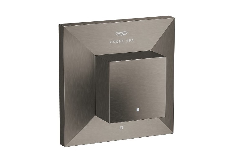 Allure brillant façade pour robinet d'arrêt encastré Hard Graphite brossé - 29398AL0 - Grohe 2