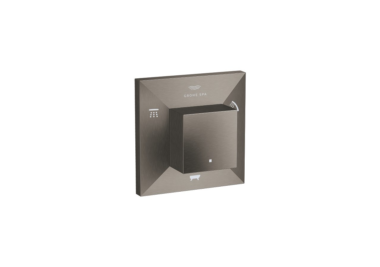 Allure brillant inverseur 5 voies (2 entrées, 3 sorties) Hard Graphite brossé - 29399AL0 - Grohe