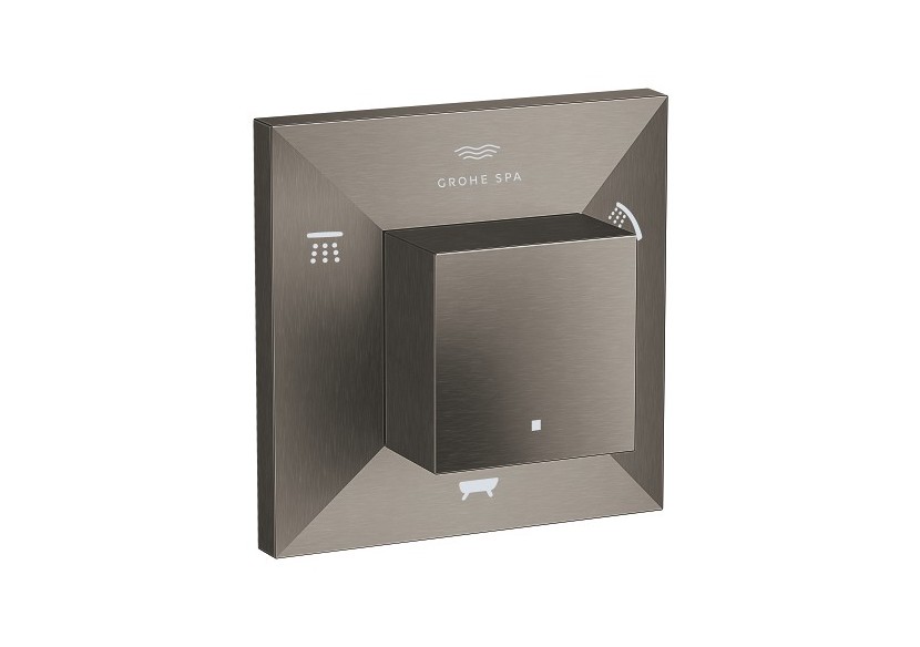 Allure brillant inverseur 5 voies (2 entrées, 3 sorties) Hard Graphite brossé - 29399AL0 - Grohe