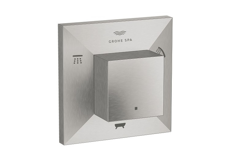 Allure brillant inverseur 5 voies (2 entrées, 3 sorties) Supersteel - 29399DC0 - Grohe 2