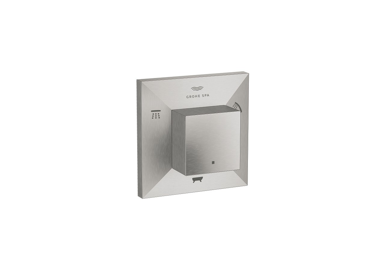 Allure brillant inverseur 5 voies (2 entrées, 3 sorties) Supersteel - 29399DC0 - Grohe