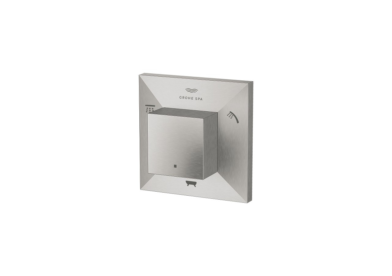 Allure brillant inverseur 5 voies (2 entrées, 3 sorties) Supersteel - 29399DC0 - Grohe