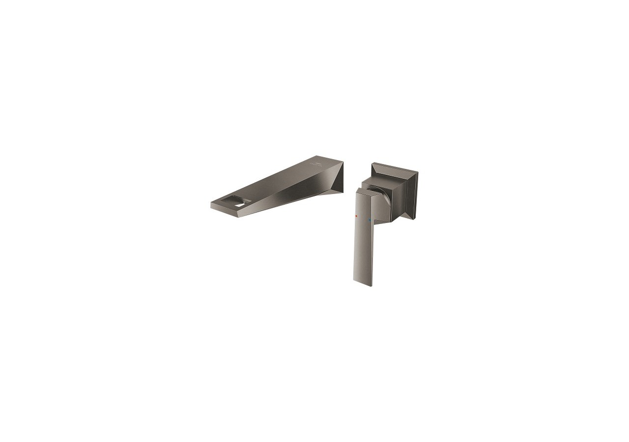 Allure brillant mitigeur monocommande 2 trous lavabo taille m Hard Graphite brossé - 29402AL0 - Grohe