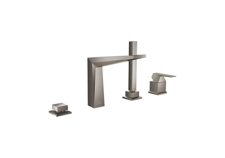 Allure brillant mitigeur bain/douche 4 trous Hard Graphite brossé - 29405AL0 - Grohe 2