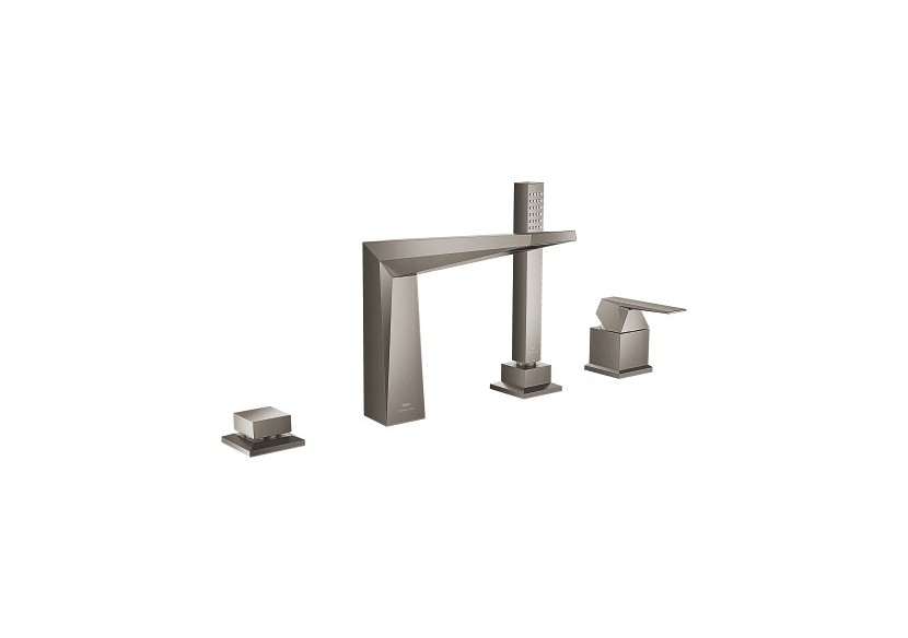Allure brillant mitigeur bain/douche 4 trous Hard Graphite brossé - 29405AL0 - Grohe