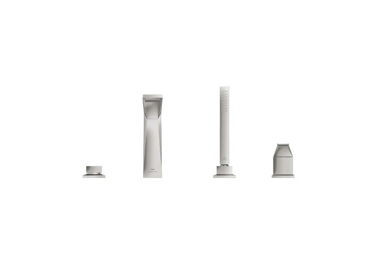 Allure brillant mitigeur bain/douche 4 trous Supersteel - 29405DC0 - Grohe